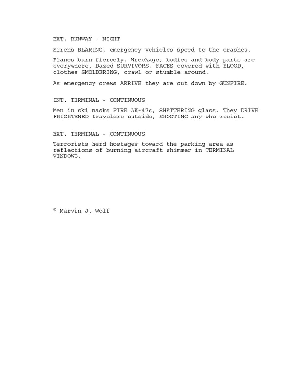 'Khartoum' excerpt from unproduced screenplay by Marvin J. Wolf, p. 6. 