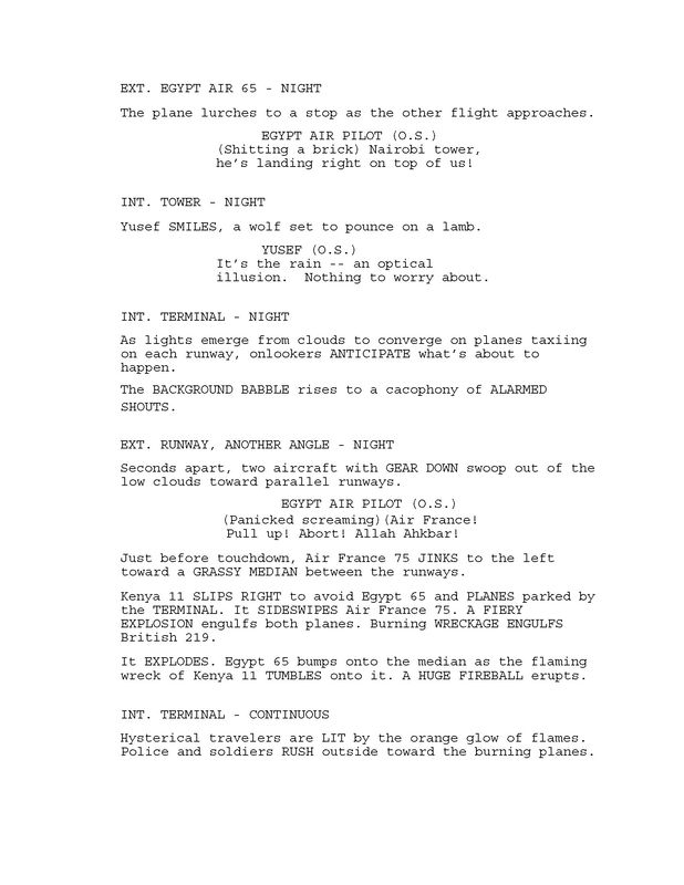 'Khartoum' excerpt from unproduced screenplay by Marvin J. Wolf, p.5. 